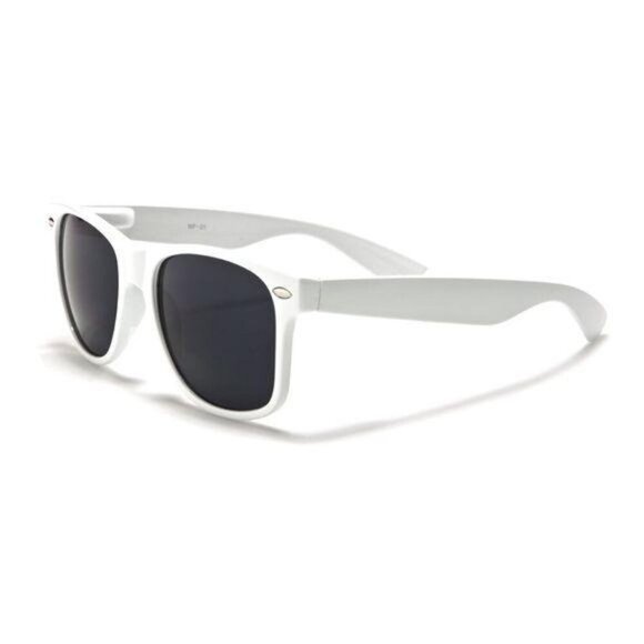 NEW Classic White Unisex Sunglasses - Picture 1 of 6
